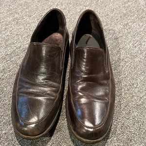 Taryn rose, brown leather loafers